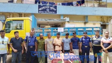রায়গঞ্জে দেশীয় অস্ত্রসহ ডাকাত দলের ৫ সদস্য আটক, ট্রাক জব্দ